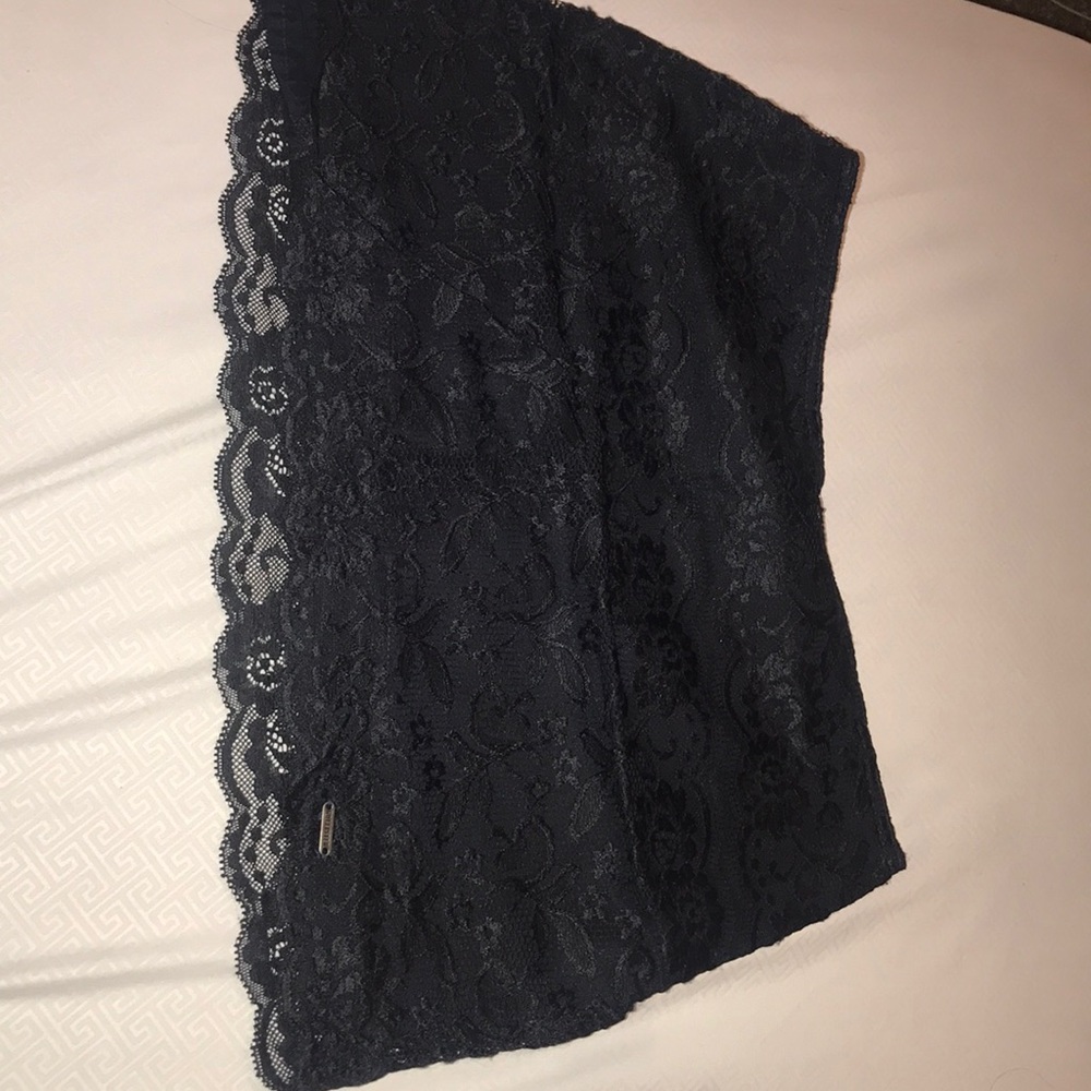Hollister Navy blue Lace Mini Skirt